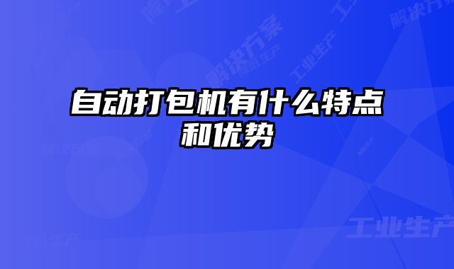 自動打包機有什么特點和優(yōu)勢